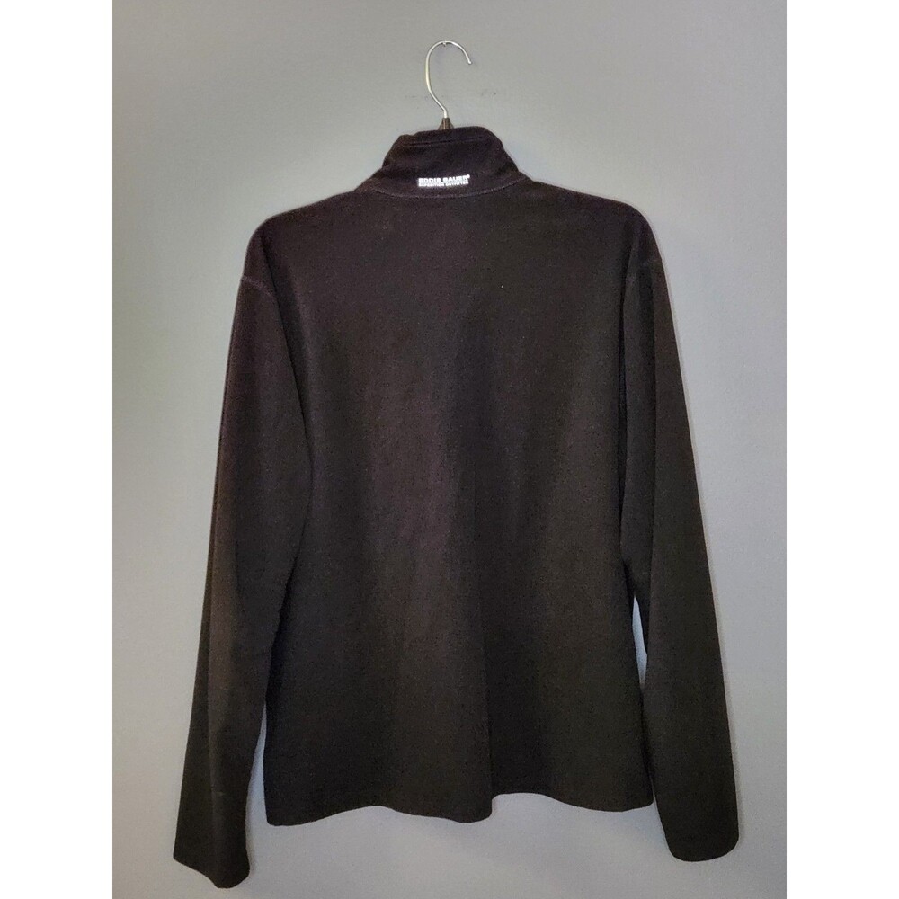 Eddie Bauer First Ascent Fleece 1/4 Zip Pullover Men's L Black Mock Neck Outdoor - Picture 3 of 7